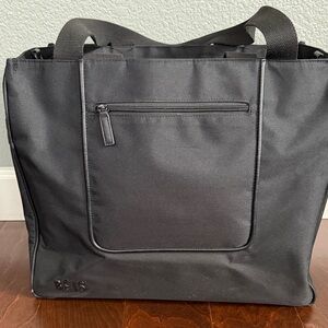 BEIS Black East/West Travel Tote Bag